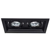 Светильник точечный встраиваемый Arte Lamp CANIS A6661PL-2BK 50Вт GU10