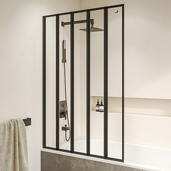 Стеклянная шторка на ванну RGW Screens 03112212-14 SC-22B 150х120см