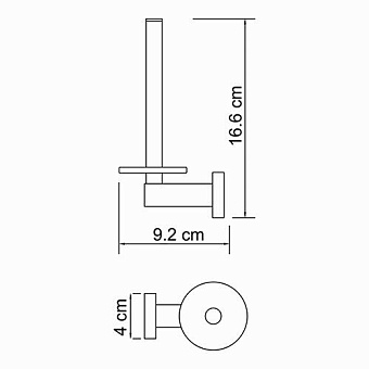 Держатель туалетной бумаги WASSERKRAFT Lippe K-6500 K-6597 хром
