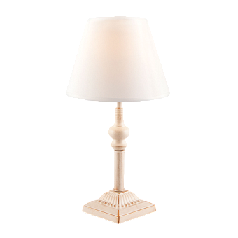 Настольная лампа Eurosvet Berlin 01061/1 белый с золотом 60Вт E27