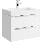 Тумба с раковиной AQWELLA Cube CUB0107W 44,8х70х50,8см