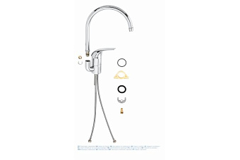 Смеситель для кухни GROHE Euroeco 32752000 высокий излив хром