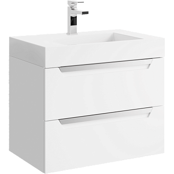 Тумба с раковиной AQWELLA Cube CUB0107W 44,8х70х50,8см
