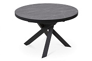 Кухонный стол раскладной AERO 120х120х76см керамика/сталь Pietra Grey