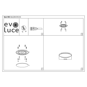 Светильник потолочный Evoluce DELIA SLE201352-01 40Вт LED