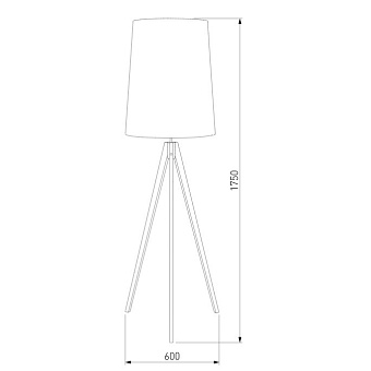 Торшер TK Lighting Walz 5599 60Вт E27