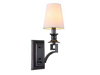 Бра Newport 3140 3141/A black+gold 60Вт E14