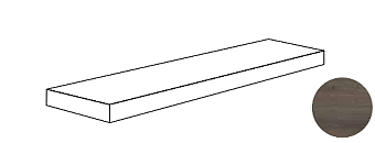 Плитка для ступеней ABK Poetry Wood PF60010355 Angolare Sx Mud Nat R 120х32см 0,384кв.м. матовая