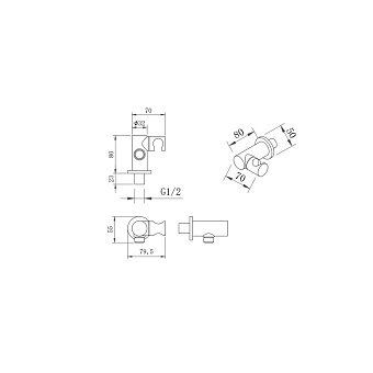 Душевая система BERGES NARDIS 2R BLACK 71004 чёрный матовый